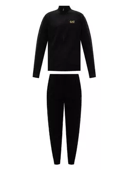 Спортивный костюм regular fit Ea7 Emporio Armani, черный