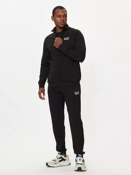 Спортивный костюм regular fit Ea7 Emporio Armani, черный