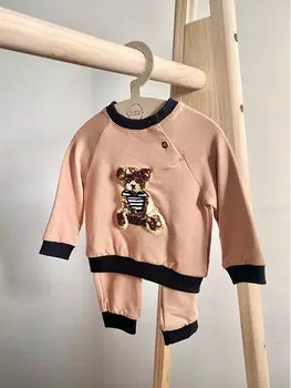 Спортивный костюм regular fit Jamiks, коричневый