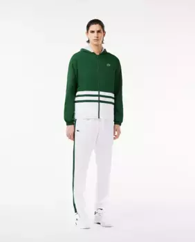 Спортивный костюм с цветными блоками Теннисный спортивный костюм Lacoste, зеленый