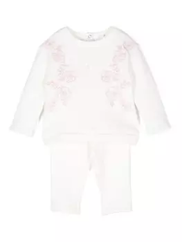 Спортивный костюм с цветочной вышивкой Patachou, нейтральный цвет