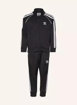 Спортивный костюм с галлонными полосками Adidas Originals, черный