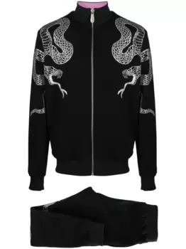 Спортивный костюм с кристаллами Philipp Plein, черный