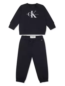 Спортивный костюм с логотипом Calvin Klein Kids, синий