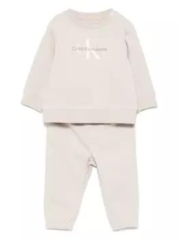 Спортивный костюм с логотипом Calvin Klein Kids, серый