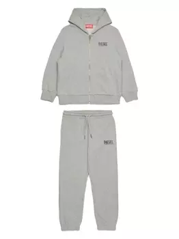 Спортивный костюм с логотипом Diesel Kids, серый