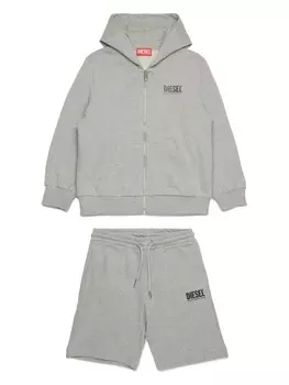Спортивный костюм с логотипом Diesel Kids, серый