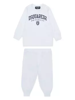 Спортивный костюм с логотипом DSQUARED2 KIDS, белый
