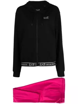 Спортивный костюм с логотипом Ea7 Emporio Armani, черный