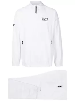 Спортивный костюм с логотипом Ea7 Emporio Armani, белый