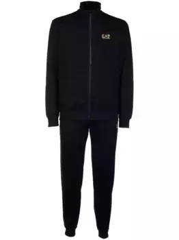 Спортивный костюм с логотипом Ea7 Emporio Armani, черный
