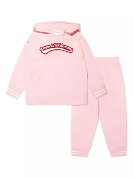 Спортивный костюм с логотипом Emporio Armani Kids, розовый