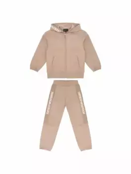 Спортивный костюм с логотипом EMPORIO ARMANI, коричневый