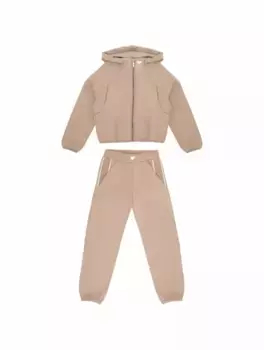 Спортивный костюм с логотипом EMPORIO ARMANI, коричневый