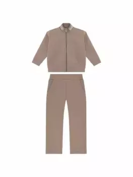 Спортивный костюм с логотипом EMPORIO ARMANI, коричневый