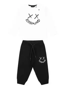 Спортивный костюм с логотипом John Richmond Junior, белый