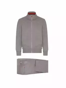 Спортивный костюм с логотипом Kiton, серый