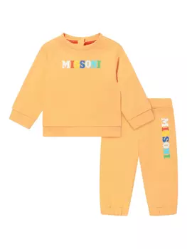 Спортивный костюм с логотипом Missoni Kids, оранжевый
