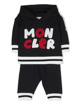 Спортивный костюм с логотипом Moncler Enfant, синий