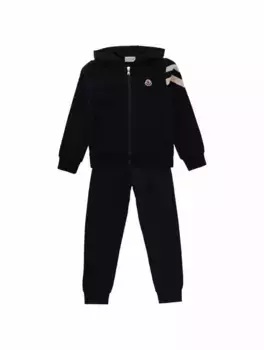 Спортивный костюм с логотипом Moncler, тёмно-синий