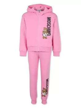 Спортивный костюм с логотипом Moschino Kids Teddy Bear, розовый