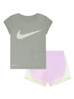 Спортивный костюм с логотипом Swoosh Nike Kids, фиолетовый