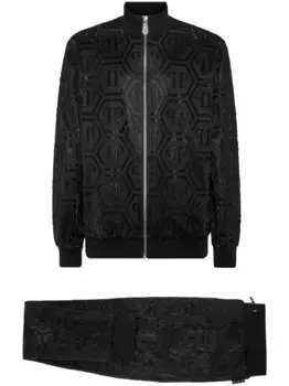 Спортивный костюм с монограммой Philipp Plein, черный