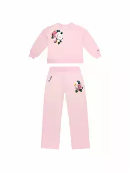 Спортивный костюм с принтом Monnalisa, розовый