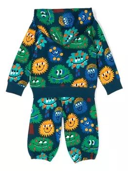 Спортивный костюм с принтом Monster Stella McCartney Kids, синий