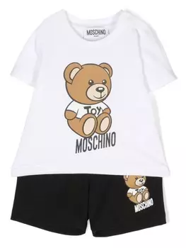 Спортивный костюм с принтом Moschino Kids, синий