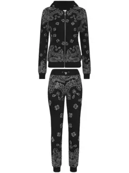 Спортивный костюм с принтом пейсли Philipp Plein, черный