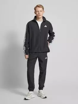 Спортивный костюм с вышитым логотипом ADIDAS SPORTSWEAR, черный