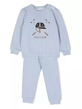 Спортивный костюм с вышитым логотипом Patachou, синий