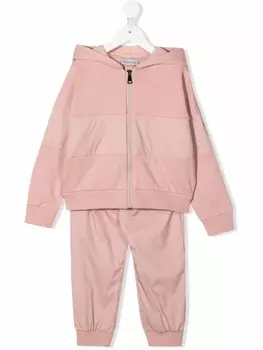 Спортивный костюм со вставками Moncler Enfant, розовый