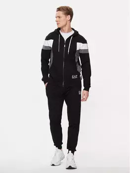 Спортивный костюм стандартного кроя Ea7 Emporio Armani, черный