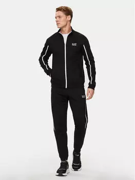 Спортивный костюм стандартного кроя Ea7 Emporio Armani, черный