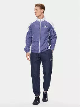 Спортивный костюм стандартного кроя Ea7 Emporio Armani, синий