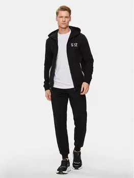Спортивный костюм стандартного кроя Ea7 Emporio Armani, черный