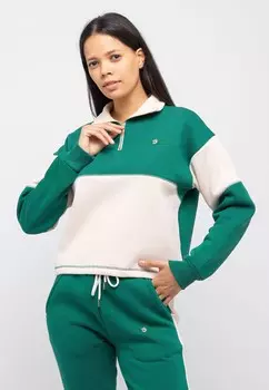 Спортивный костюм tom barron с полумолнией и цветочной вышивкой Tom_Barron, зеленый