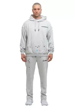 Спортивный костюм tom barron в стиле оверсайз с брызгами краски Tom_Barron, серый
