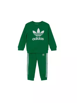 Спортивный костюм tuta crew neonato Adidas, зеленый