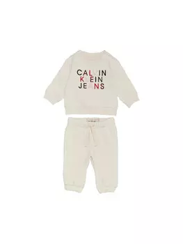 Спортивный костюм tuta neonati in felpa Calvin Klein, бежевый