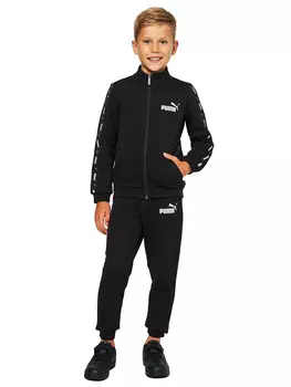 Спортивный костюм tuta tape full zip per ragazzi Puma, черный