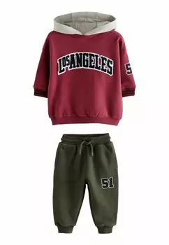 Спортивный костюм VARSITY AND JOGGERS SET Next, красный