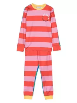 Спортивный костюм в полоску Stella McCartney Kids, розовый