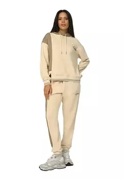 Спортивный костюм в рубчик с принтом tom barron lady boss Tom_Barron, экрю