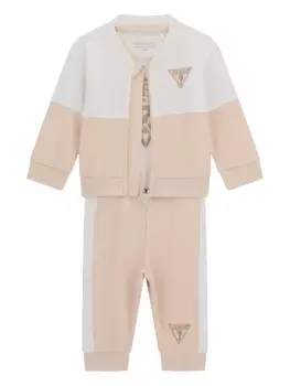 Спортивный костюм в стиле колор-блок guess kids, нейтральный