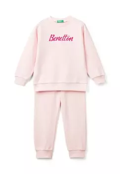 Спортивный костюм WITH LOGO SET United Colors of Benetton, розовый