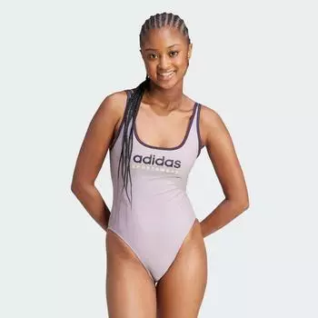 Спортивный купальник с U-образной спинкой ADIDAS, цвет purpura