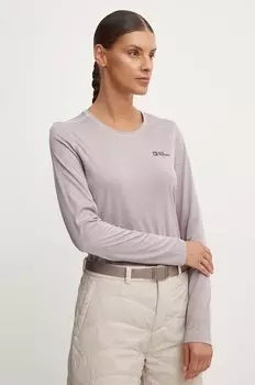 Спортивный лонгслив Sky Thermal Jack Wolfskin, фиолетовый